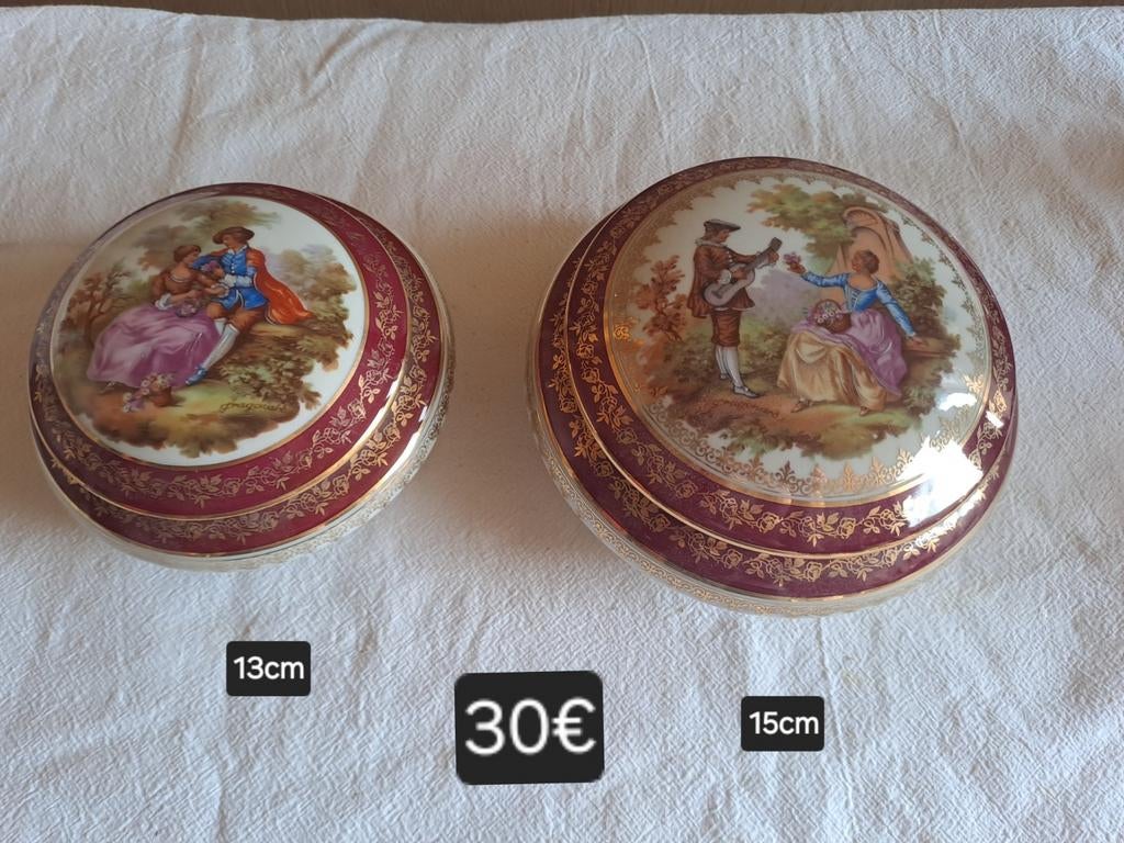 Limoges juwelendoosjes, Antiek en Kunst, Antiek | Porselein, Ophalen of Verzenden