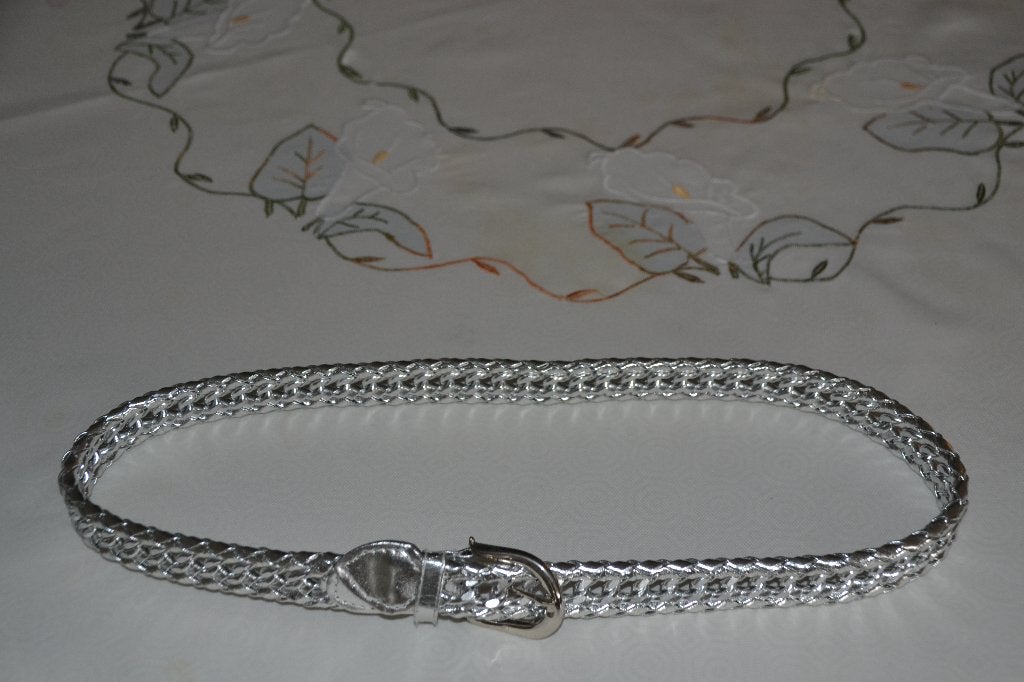 Zilverkleurig ceintuur, Kleding | Dames, 3 tot 5 cm, Nieuw, Tailleriem, Ophalen of Verzenden