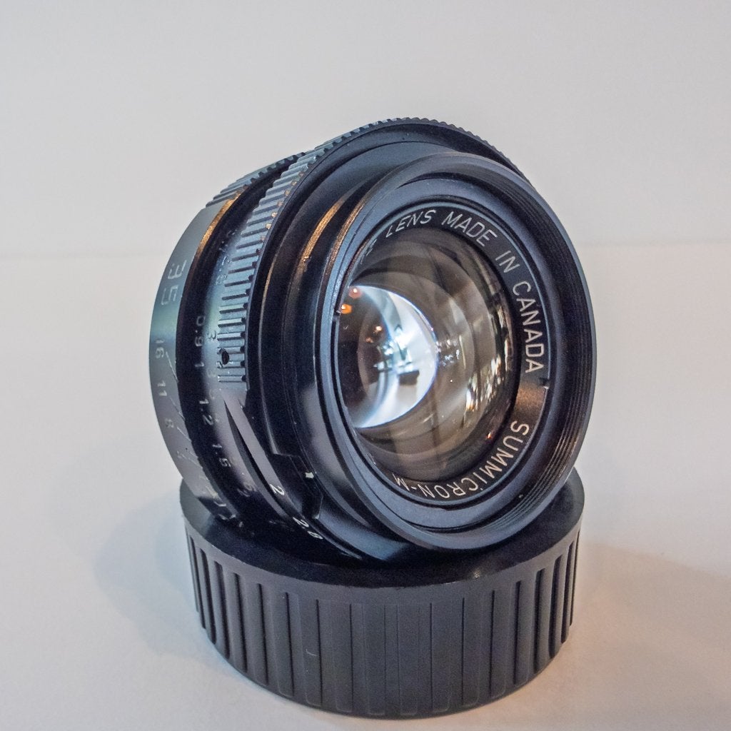 Leica Leitz Summicron 35mm f2 V4 Noir (KOB) + pare-soleil, Enlèvement, 1980 à nos jours, Lentille ou Lentilles