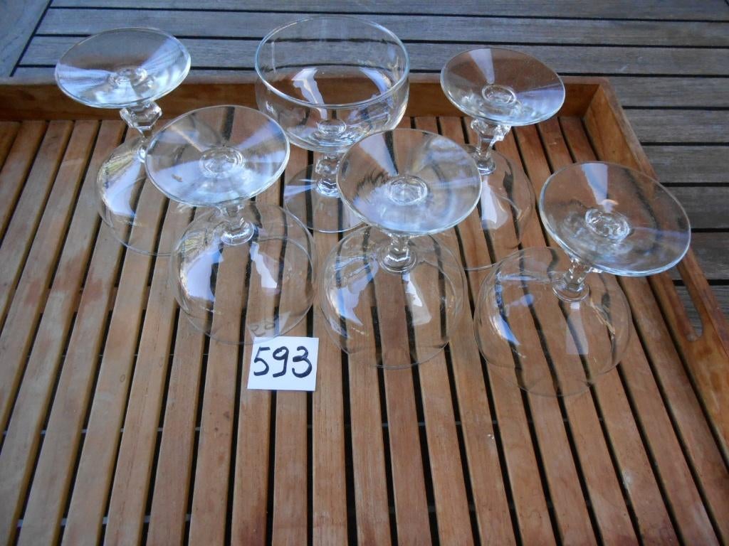 glas glazen coupe ijscoupe ijscraeme, Ophalen of Verzenden, Zo goed als nieuw, Overige typen