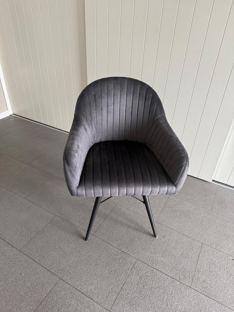 eetkamerstoelen, Ophalen, Zwart, Metaal