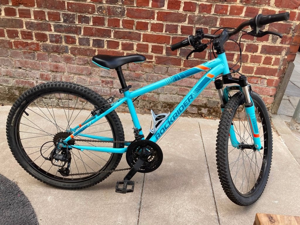 mountainbike (kinderfiets), Fietsen en Brommers, Ophalen, Gebruikt, 20 inch of meer, Decathlon