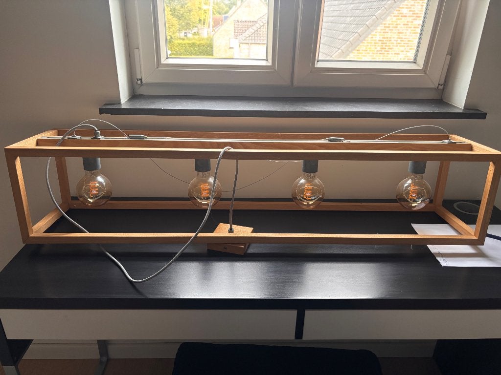 Hanglamp Lucide - Pendel met 4 lichtpunten, Maison & Meubles, Enlèvement, Comme neuf, Lucide, Dimmable