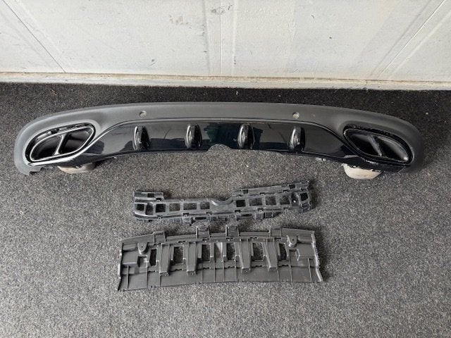 Mercedes C Klasse Coupe W205 C205 C43 AMG Diffuser Compleet, Gebruikt, -, Ophalen of Verzenden, -