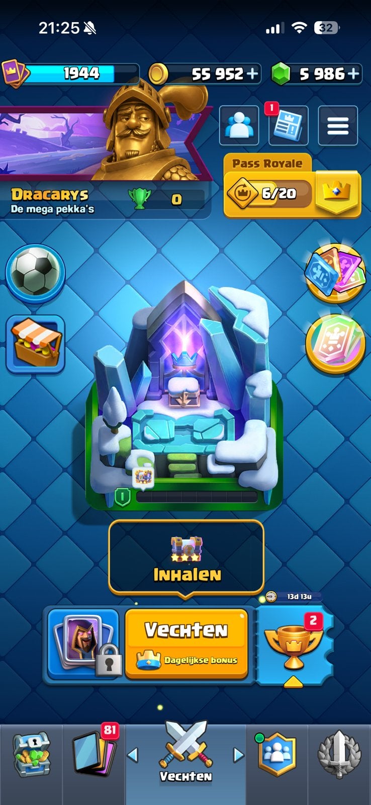 Clash royale acc te koop volledige toegang, Games en Spelcomputers, Games | Atari, Ophalen of Verzenden, Zo goed als nieuw