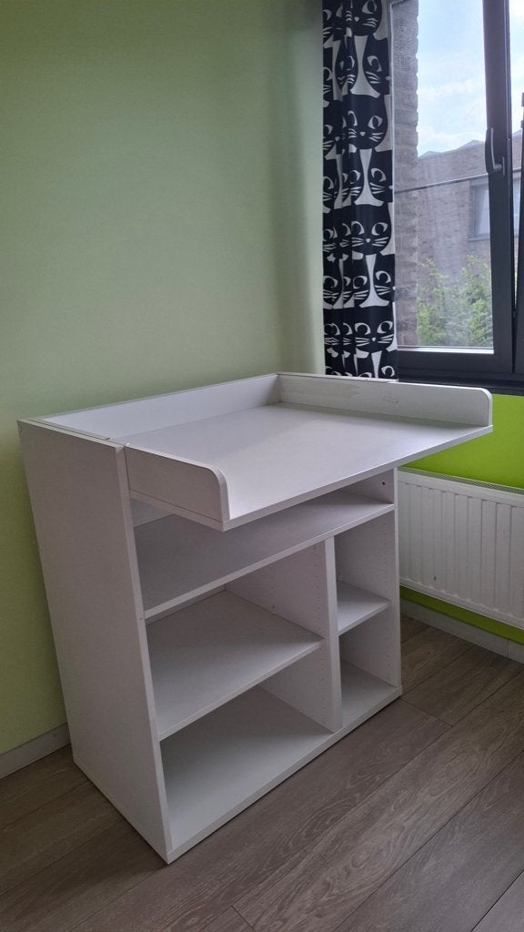 luiertafel/commode veel opbergruimte + ombouwbaar tot bureau, Ophalen, Gebruikt, 70 cm of meer, 75 tot 100 cm