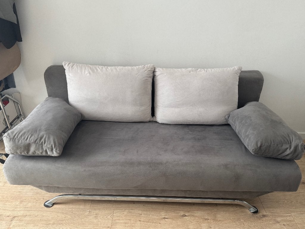 Slaapbank/Zetelbed 2 personen, Ophalen, Gebruikt, 150 tot 200 cm, Tweepersoons