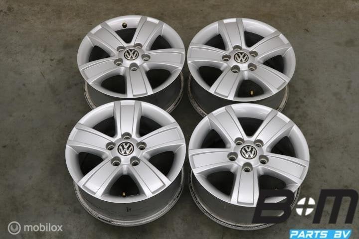 ORIGINEEL! 15 inch velgen VW Golf 5 / Golf 6! 1Z0601025S, Utilisé, Jante(s)