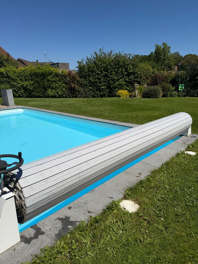 Volet de piscine manuel, Utilisé, Couverture de piscine