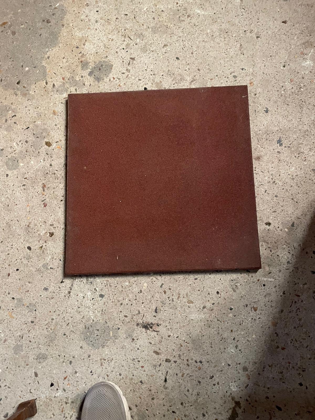 Carreaux en caoutchouc 50x50 cm — 19 pièces, Carrelage de sol, Enlèvement, Utilisé, Autres matériaux