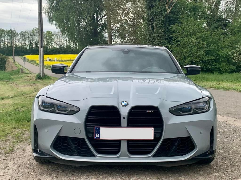 BMW M3 G80 2021, Autos, Cuir, Argent ou Gris, Achat, Entretenue par le concessionnaire