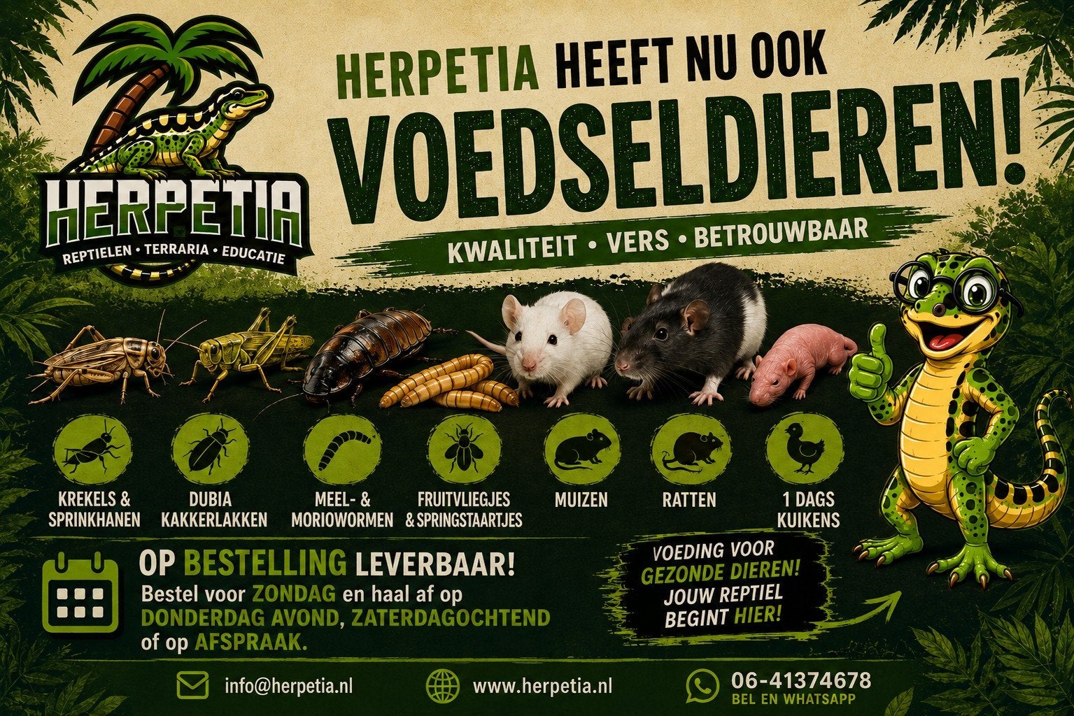 Voedseldieren, Ophalen, Nieuw
