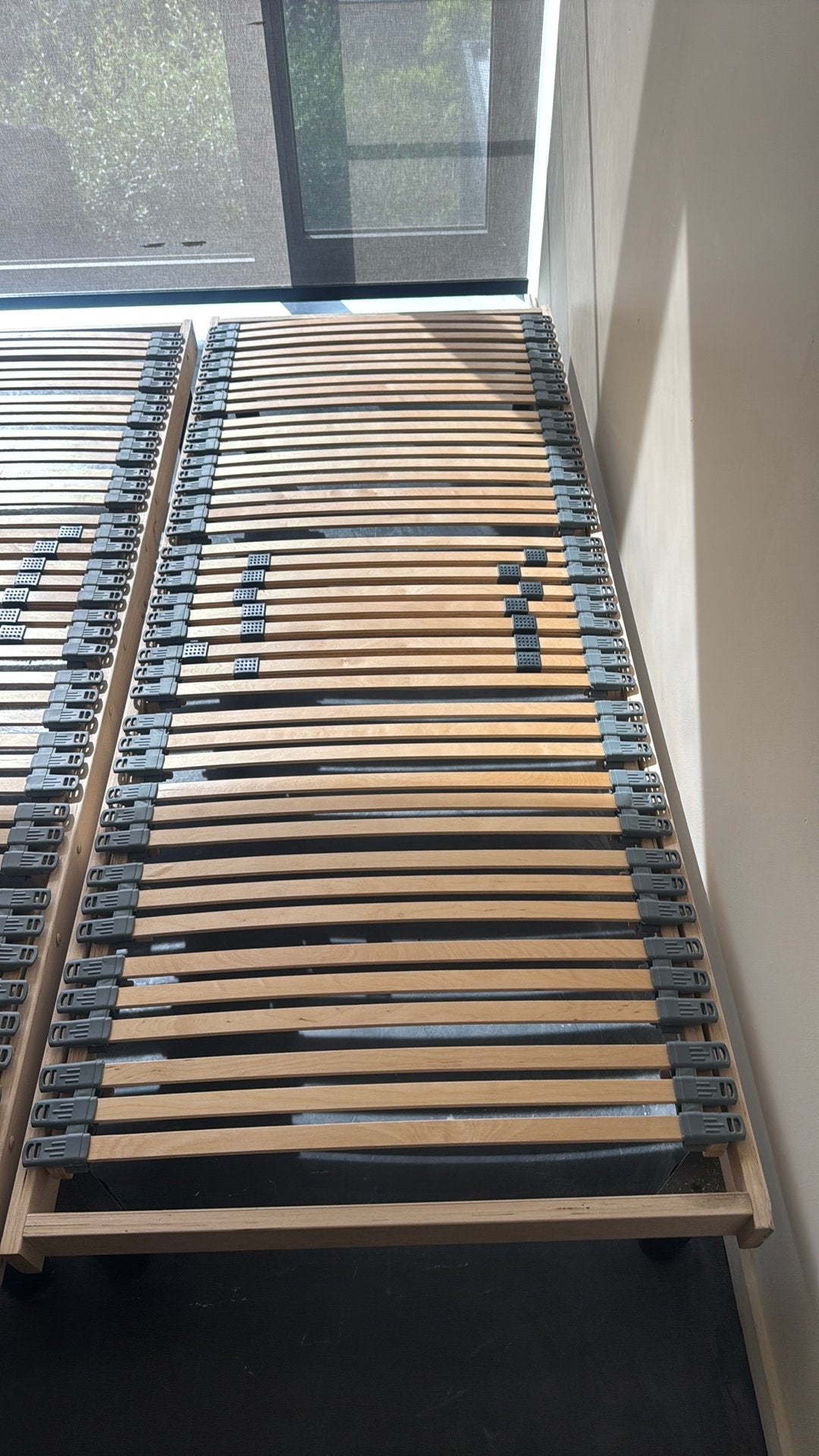 Lattenbodems, Une personne, Utilisé, Sommier, 200 cm
