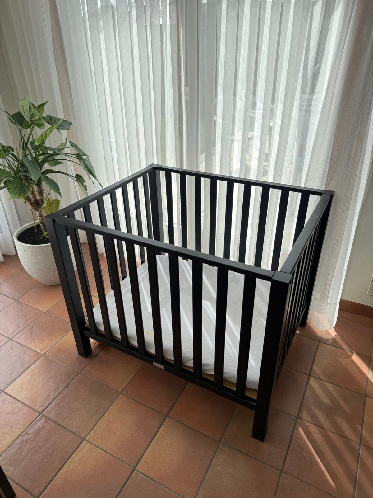 Bopita babypark – zwart, Kinderen en Baby's, Ophalen, Gebruikt, Rechthoekig, In hoogte verstelbaar