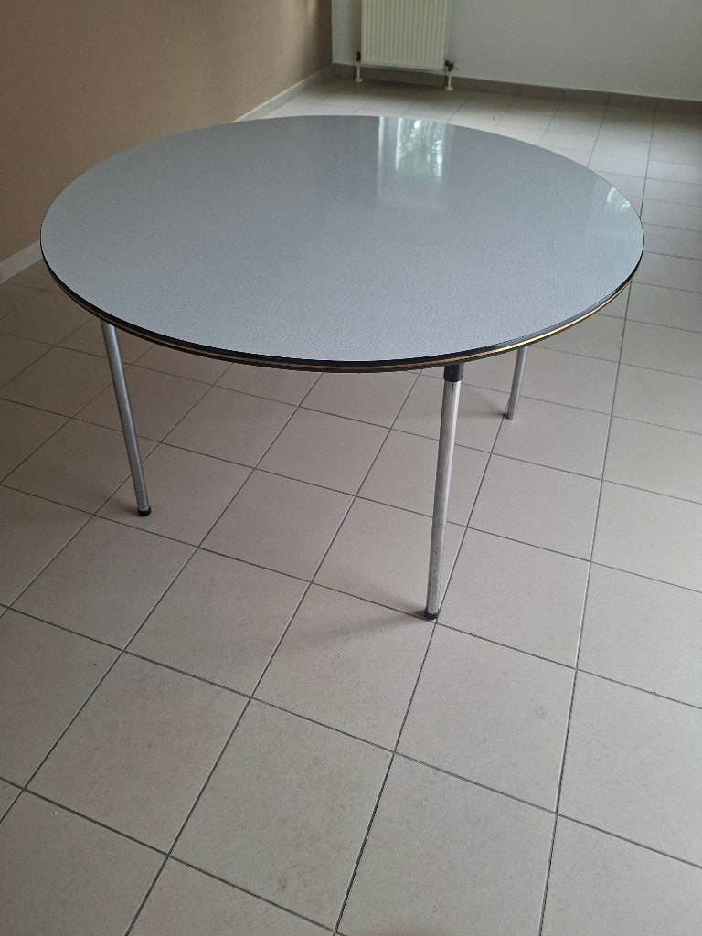 Ronde formicatafel wit, Ophalen, Kunststof