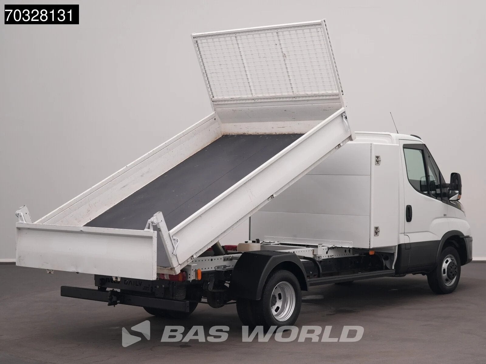 Iveco Daily 35C14 Automaat Dubbellucht Kipper met Kist 3,5t, Stof, Gebruikt, Euro 6, Iveco