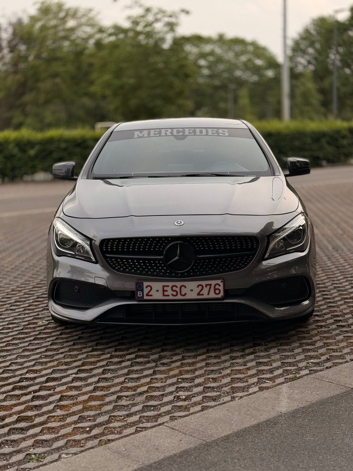 Mercedes-benz CLA 180 AMG line, Auto's, Zwart, 4 cilinders, 1600 cc, Handgeschakeld