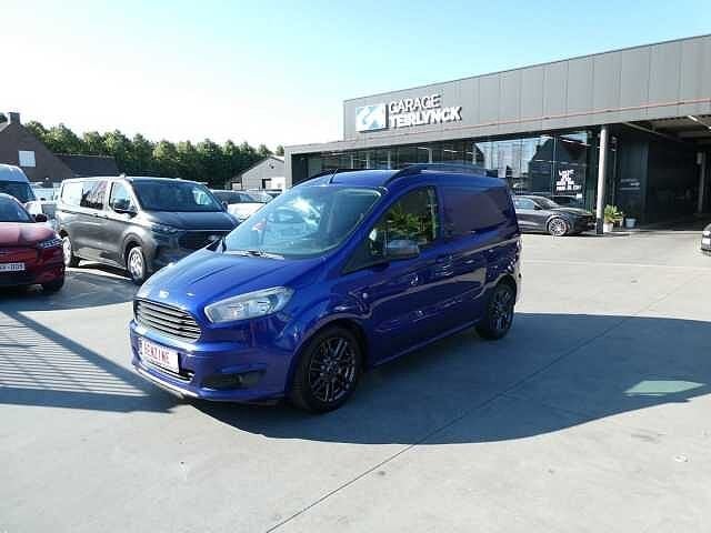 Ford Transit Courier SPORT 1.0 i benzine 125pk Lichte, Auto's, Monovolume, Euro 6, Parkeersensor, Blauw