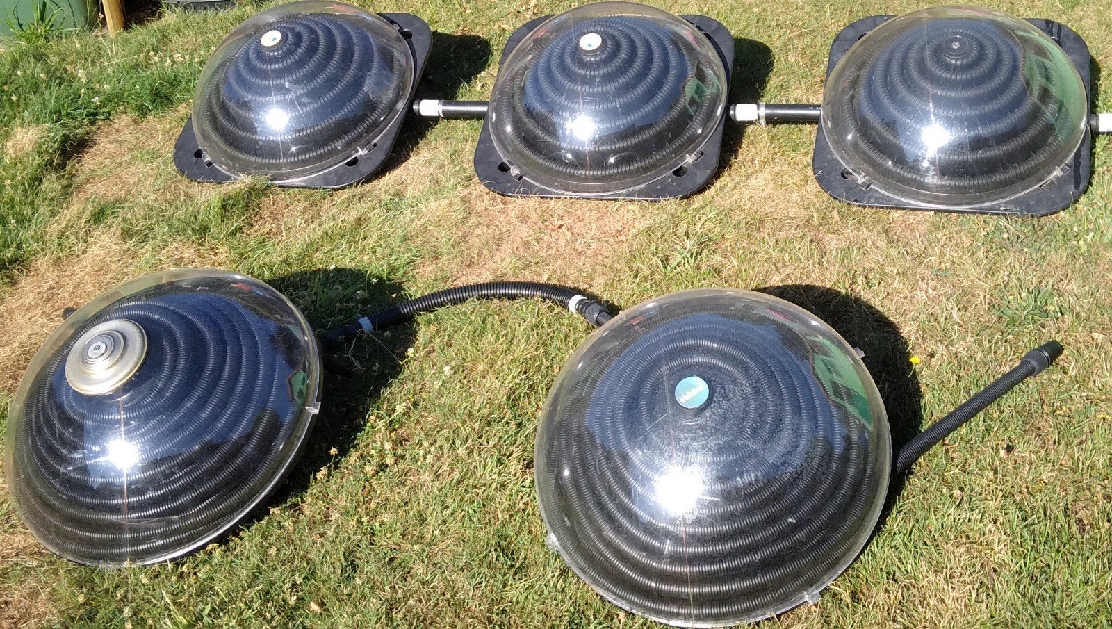 5 ampoules solaires. Chauffage de piscine., Enlèvement