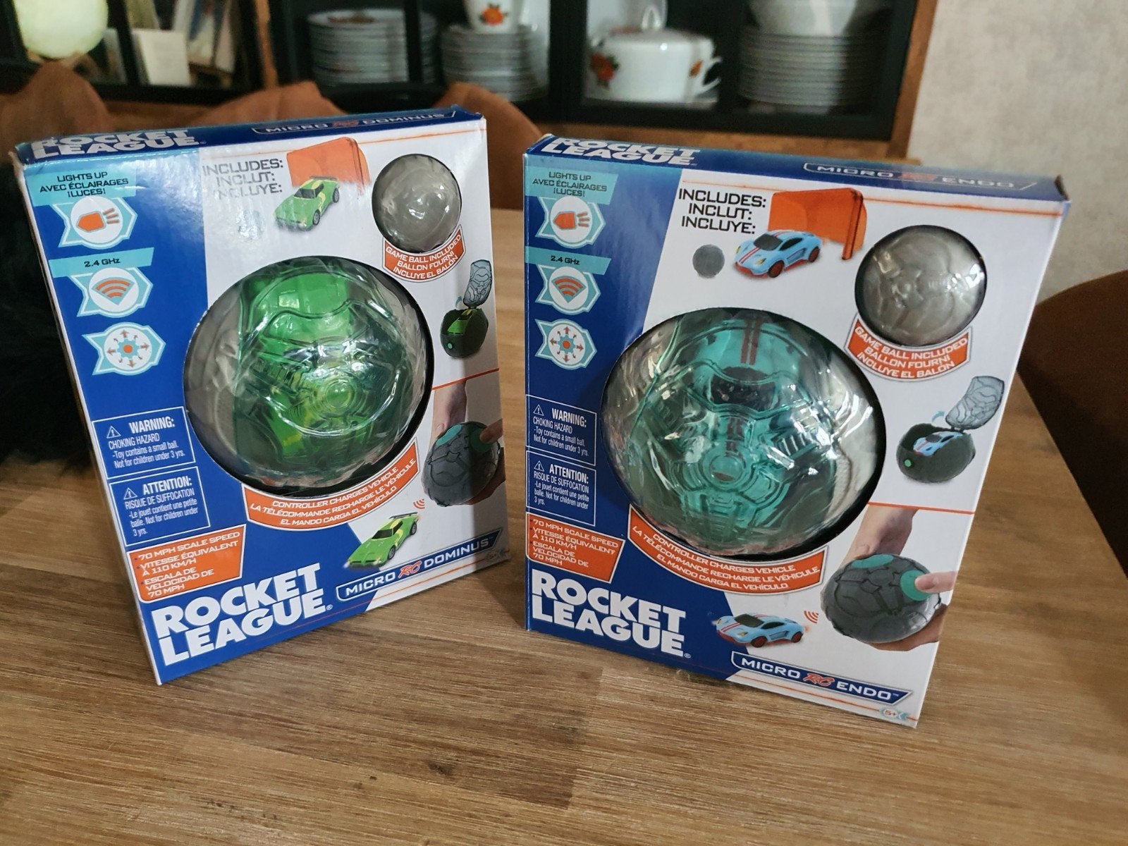 2x rocket league rc racers, Enlèvement