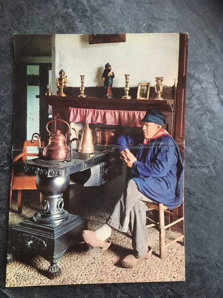 carte postale Domaine Bokrijk - poêle à charbon, Enlèvement ou Envoi, Limbourg