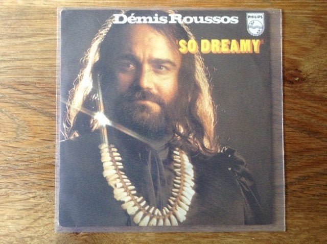 single demis roussos, Cd's en Dvd's, 7 inch, Ophalen of Verzenden, Pop, Beschermende buitenhoes