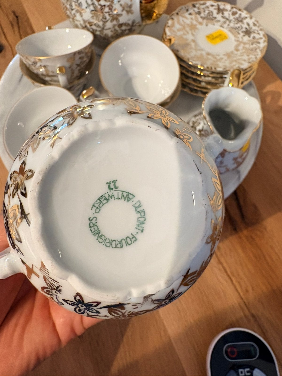 Complete koffie set … fijn , mooi , chique -vintage lovers, Antiek en Kunst, Ophalen of Verzenden