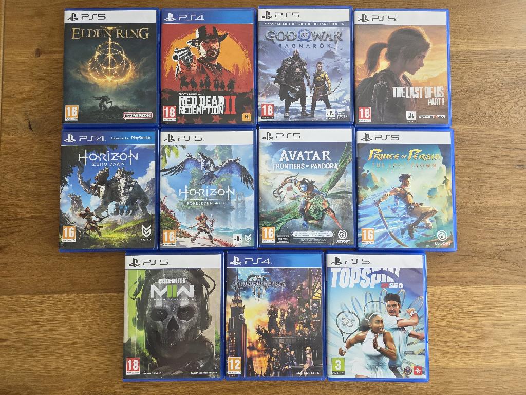 Jeux PS5 & PS4 (Elden Ring, Red Dead Redemption II, etc), Ophalen, Zo goed als nieuw