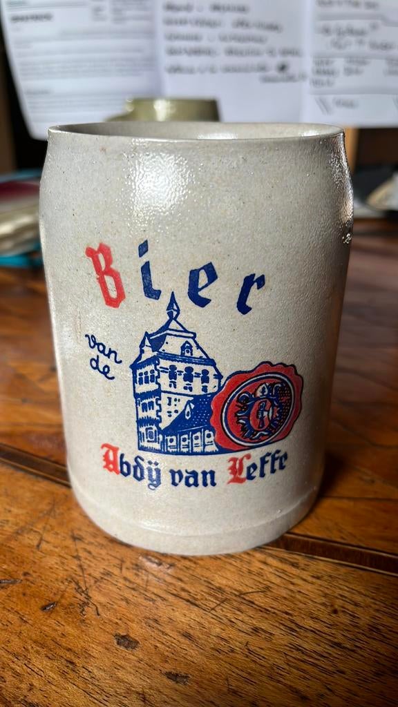 Brasserie bière abdij van Leffe bierpot, Ophalen of Verzenden, Zo goed als nieuw, Leffe