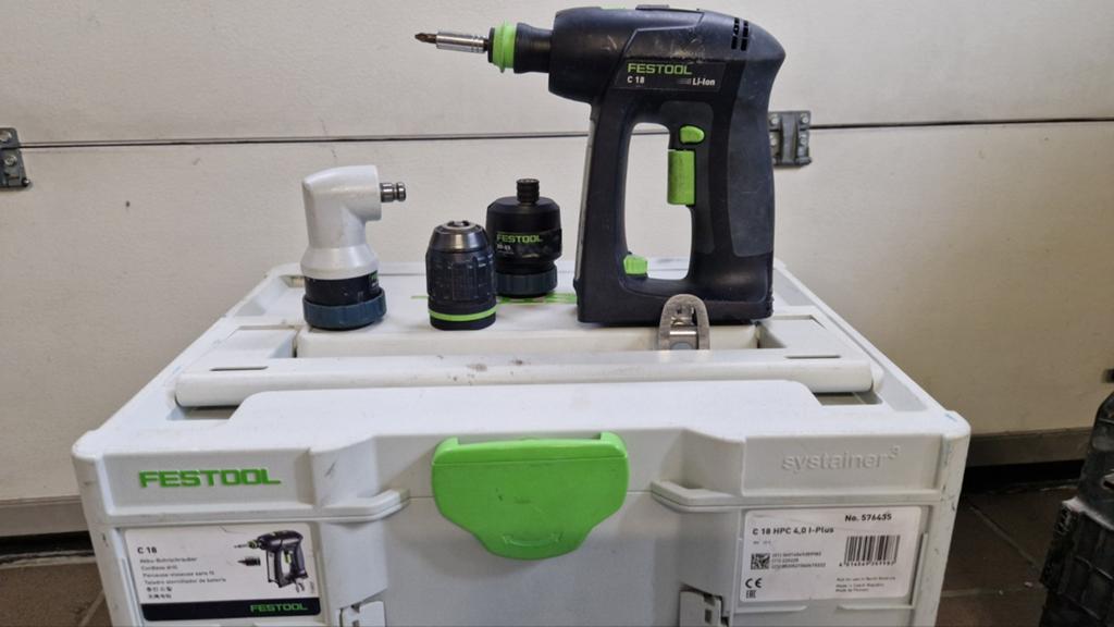 Festool C18 basic set en parfait état, Bricolage & Construction, Enlèvement ou Envoi