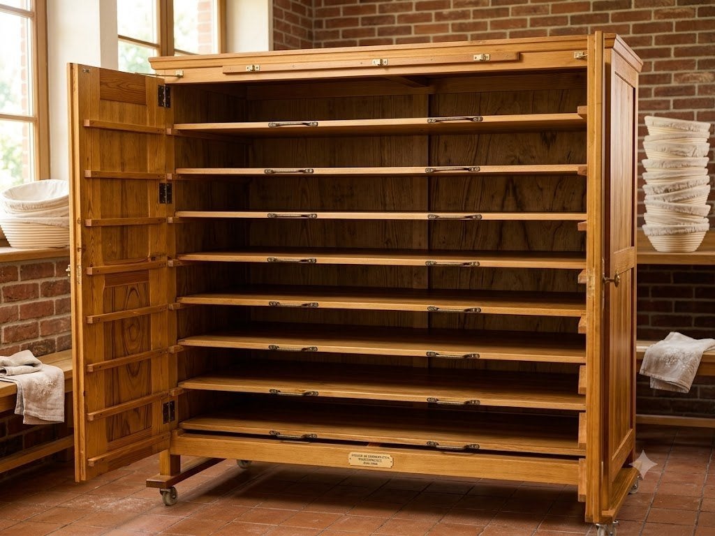 UNIQUE !!! TRES BELLE ARMOIRE EN BOIS SUR ROUES, Antiquités & Art, Enlèvement