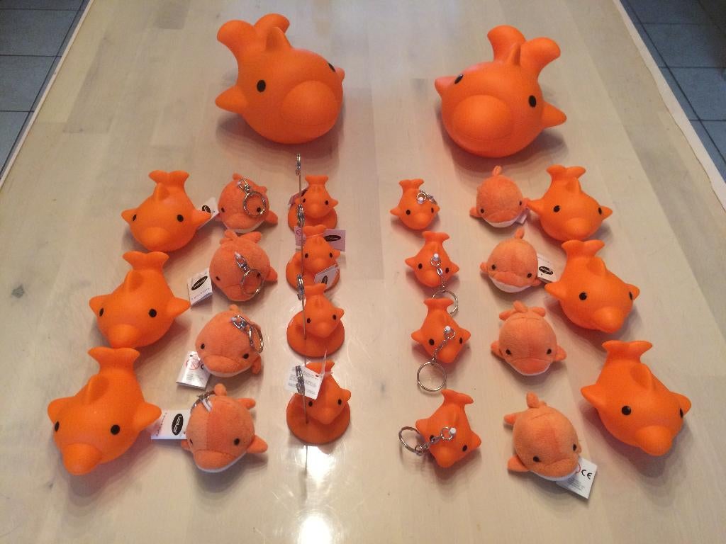 Blub de vis oranje van BB collectie UITVERKOOP, Enlèvement ou Envoi, Neuf, Cadeau d'accouchement
