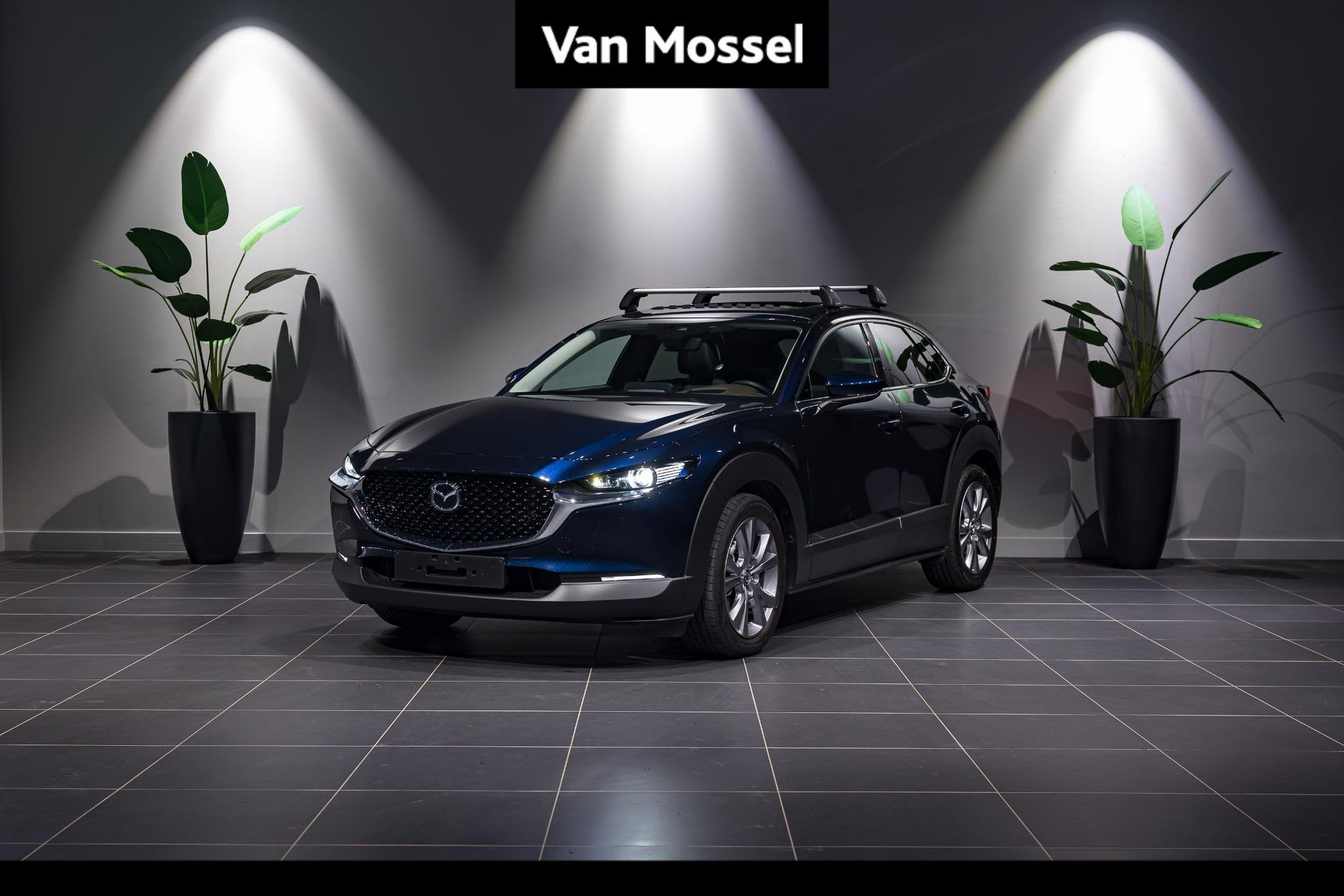 Mazda CX-30 2.0 e-Skyactiv X 137kW Skydrive ZETEL- EN STUURV, Blauw, Handgeschakeld, Mazda, SUV of Terreinwagen