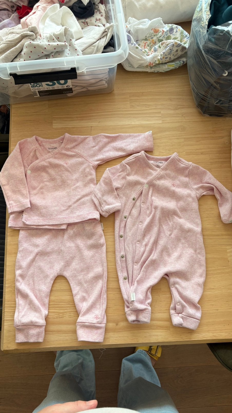 Bundel - new born kledij meisje (maat 56 en 62), Kinderen en Baby's, Ophalen of Verzenden, Zo goed als nieuw, Meisje, Broekje