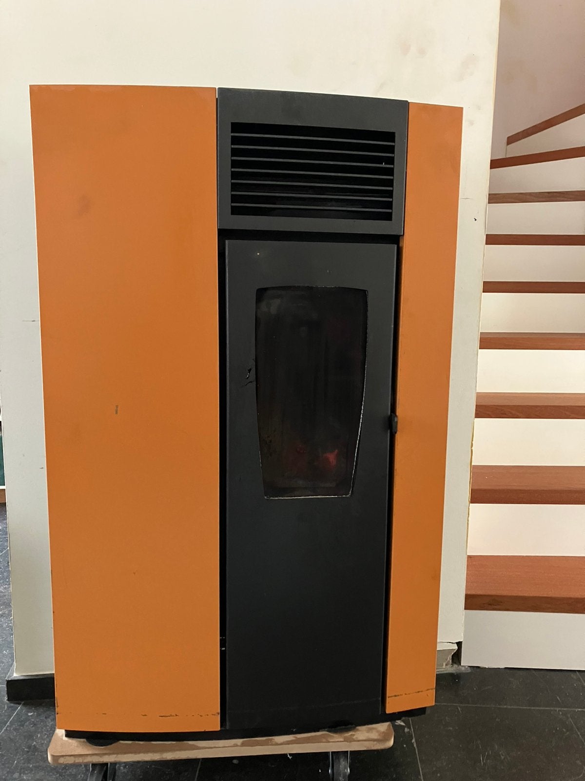 Pellet kachel eva calor - perla 6,5 kw, Ophalen, Gebruikt, Overige brandstoffen, Pelletkachel