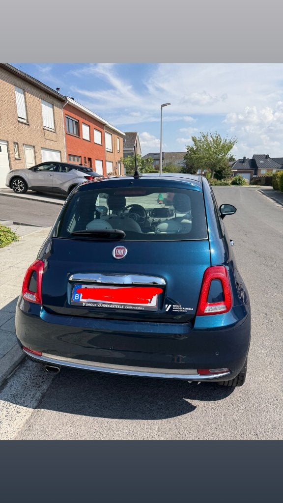 Fiat 500, Auto's, Fiat, 4 zetels, Blauw, Handgeschakeld, 130 g/km