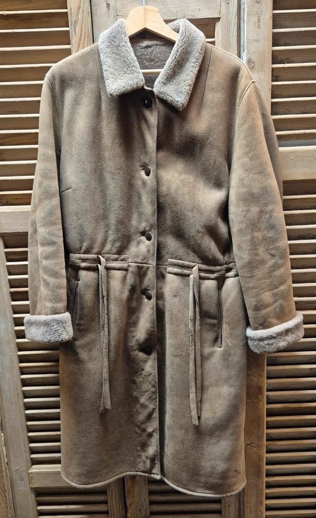 Warme Lammycoat, Kleding | Dames, Maat 38/40 (M), Modell, Bruin, Ophalen of Verzenden