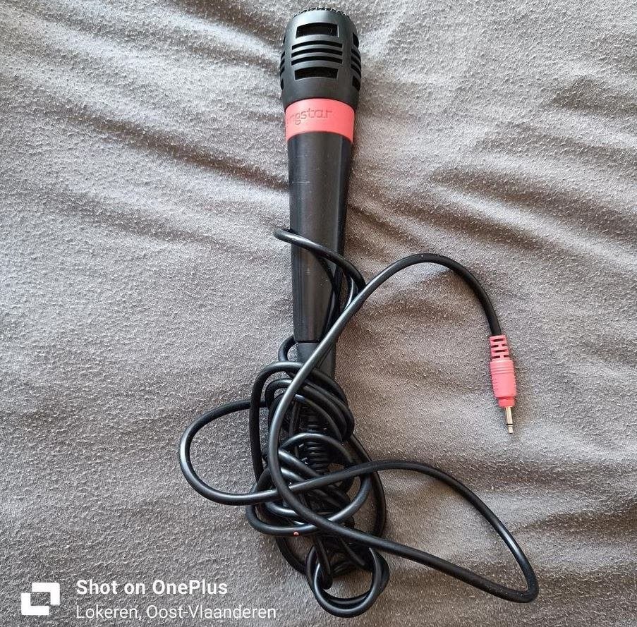 microfoon singstar, Ophalen, Gebruikt