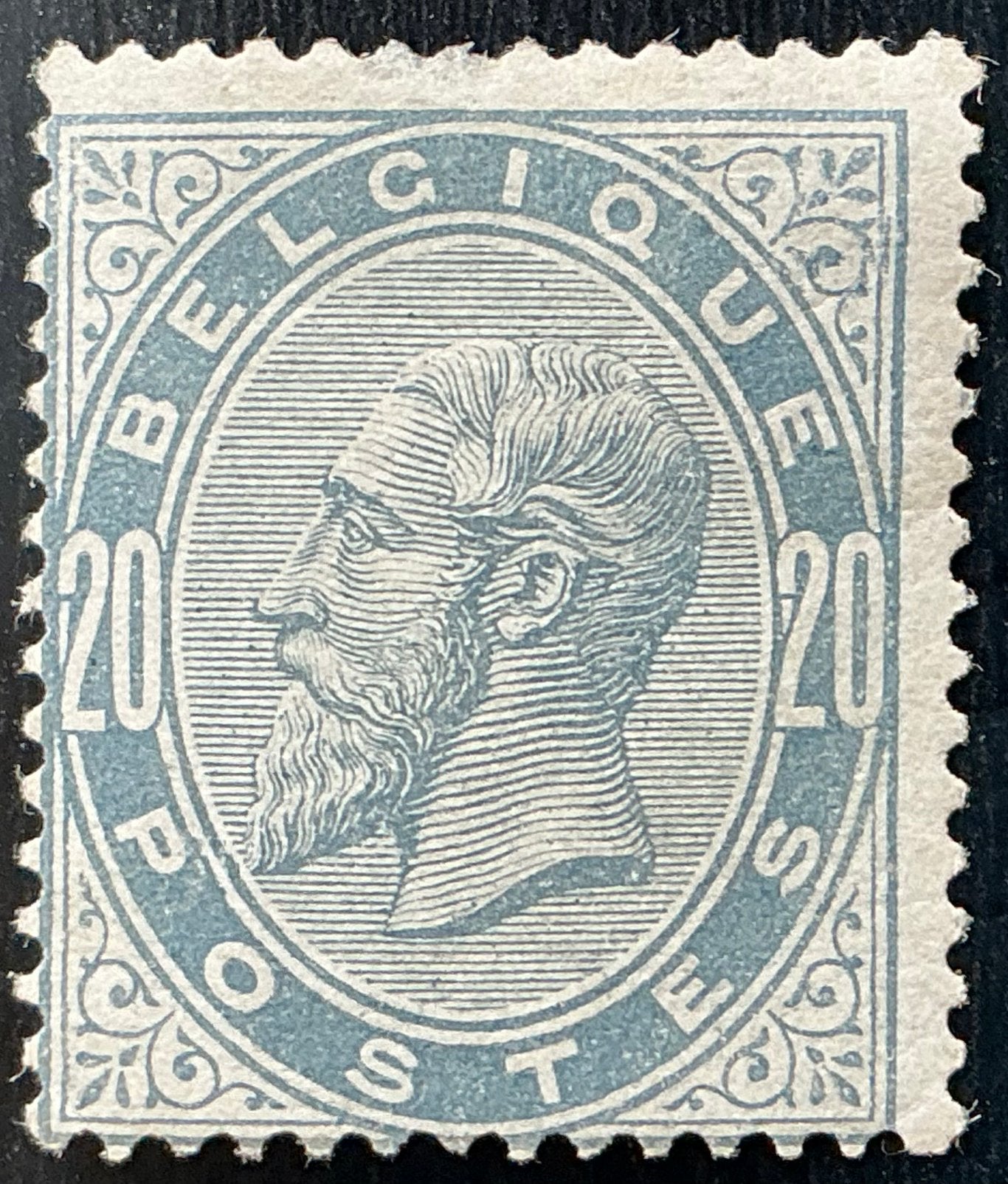 LOT 987. COB : 39. LEOPOLD II. MH *., Trace d'autocollant, Enlèvement ou Envoi, Non oblitéré, Gomme originale