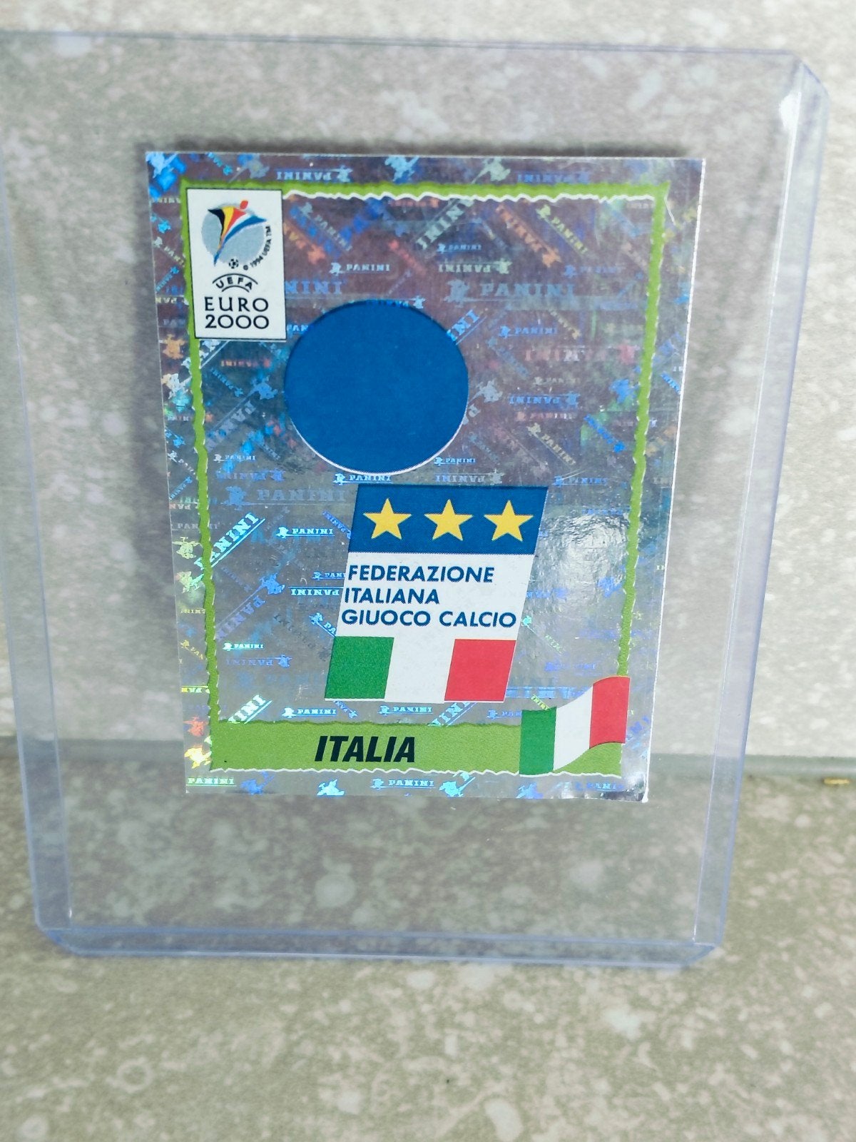 Panini sticker Euro 2000 embleem Italië, Enlèvement ou Envoi, Autocollant