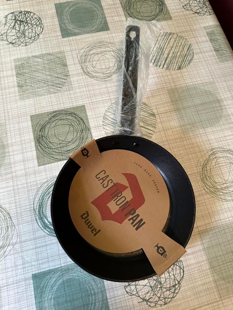 Duvel pan, Ophalen, Nieuw