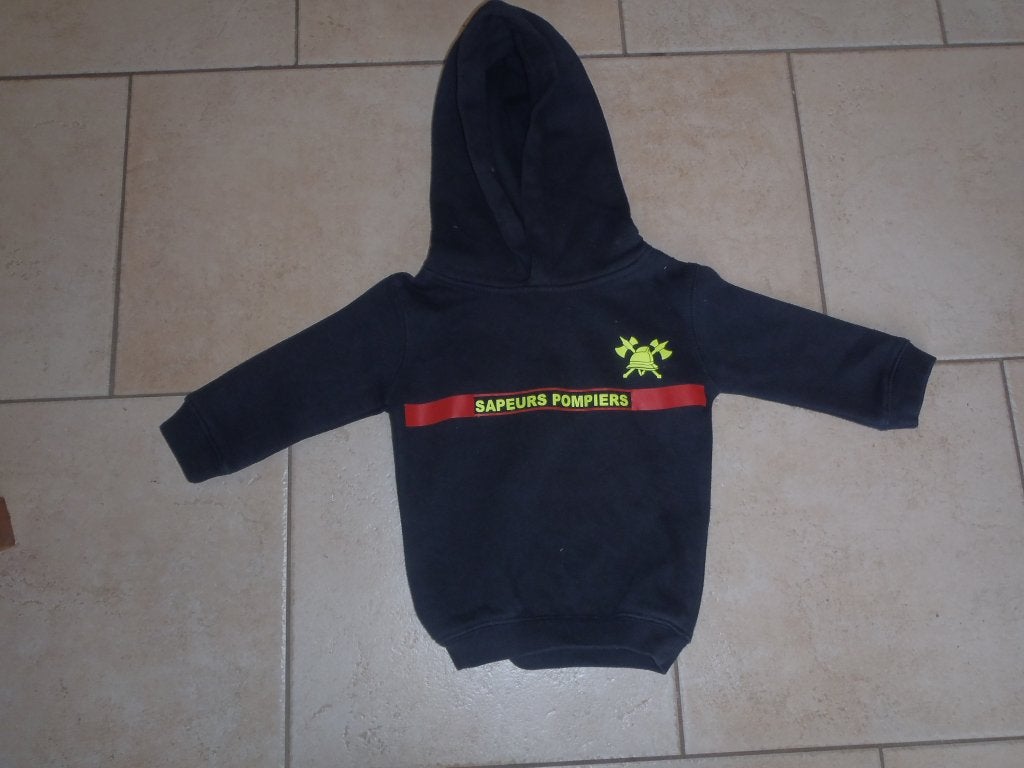 pull bleu marine taille 80 (pompier), Enlèvement ou Envoi, Comme neuf, Garçon, Pull ou Veste