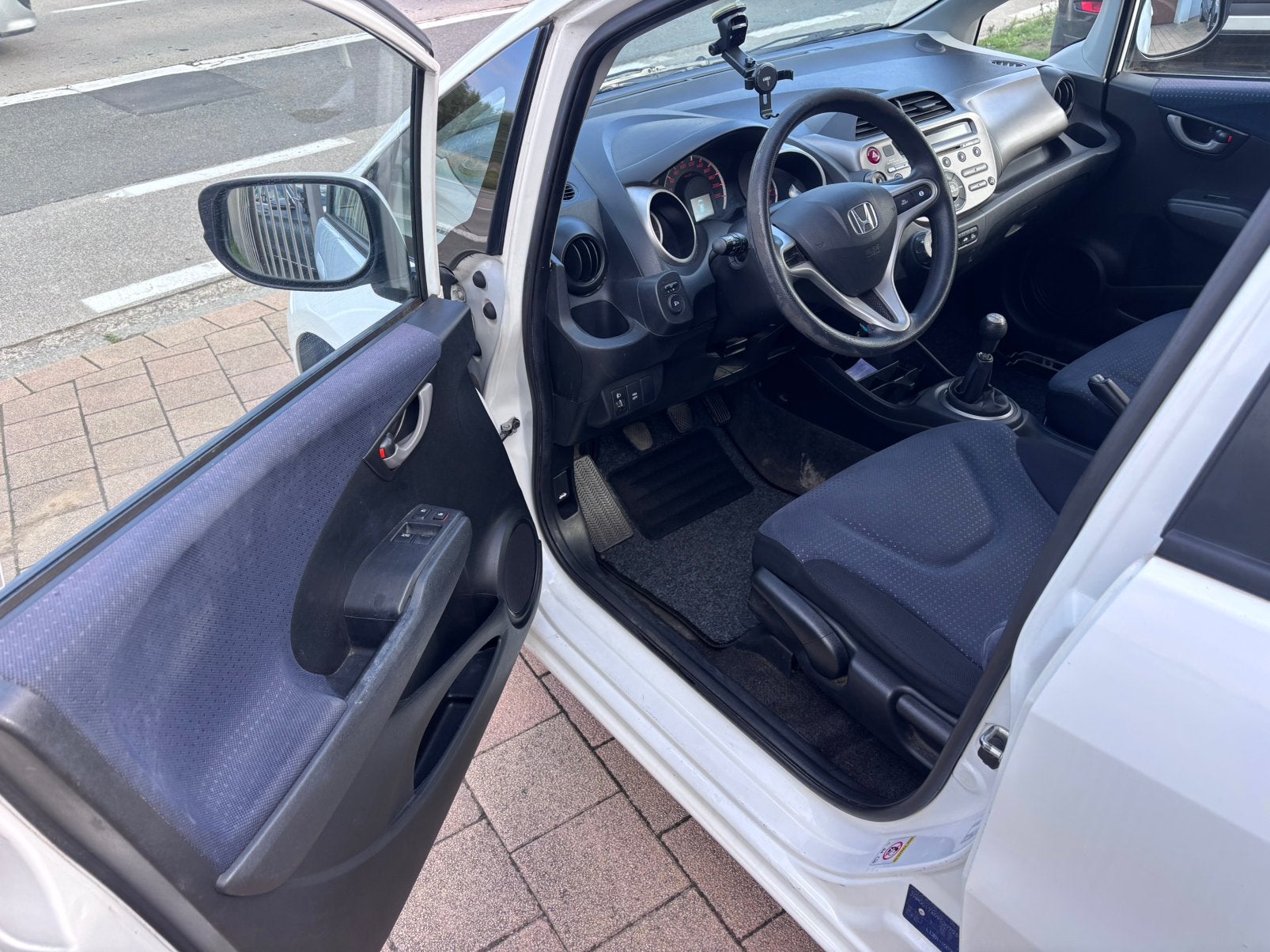 Honda jazz benzine van 2009, Auto's, Honda, Wit, Bedrijf, 5 deurs, Airbags