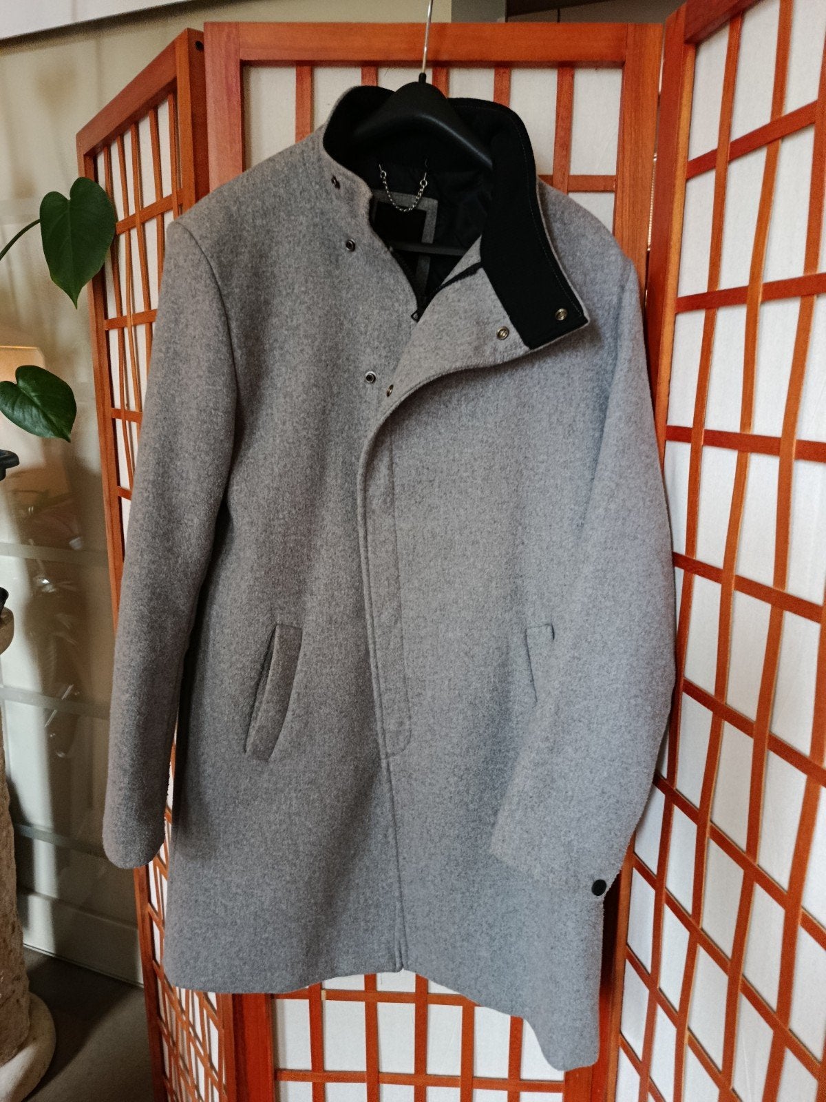 Grijze winterjas heren, Maat 48/50 (M), Only & sons, Ophalen of Verzenden, Grijs
