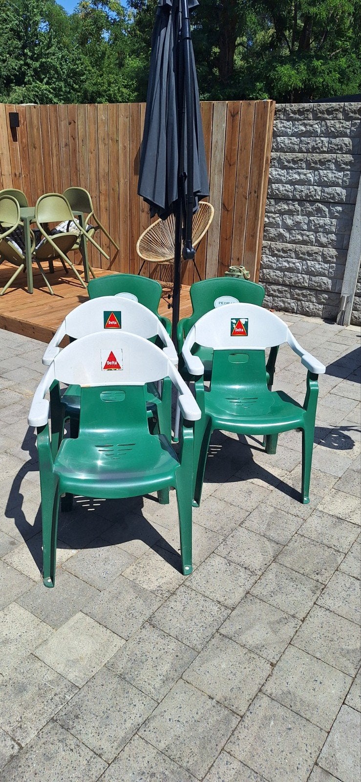 Tuin stoelen, Ophalen