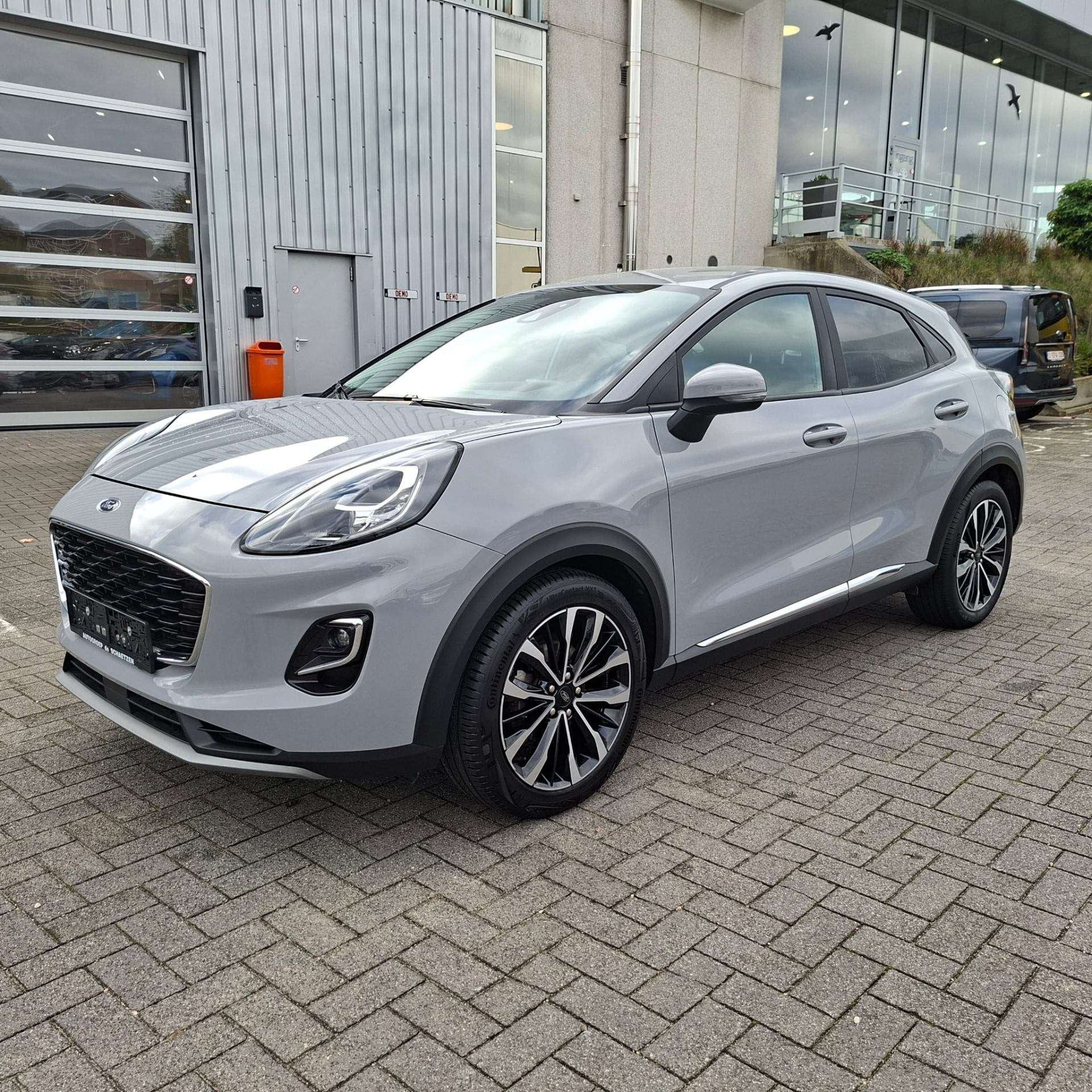 Ford Puma Titanium X MHEv 1.0 EcoBoost 125PK (bj 2023), Auto's, Bedrijf, Hybride Elektrisch/Benzine, SUV of Terreinwagen, Zilver of Grijs