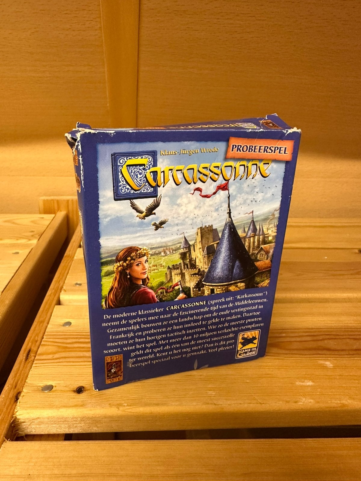 999 Games Carcassonne Probeerspel, Hobby en Vrije tijd, Ophalen, Gebruikt