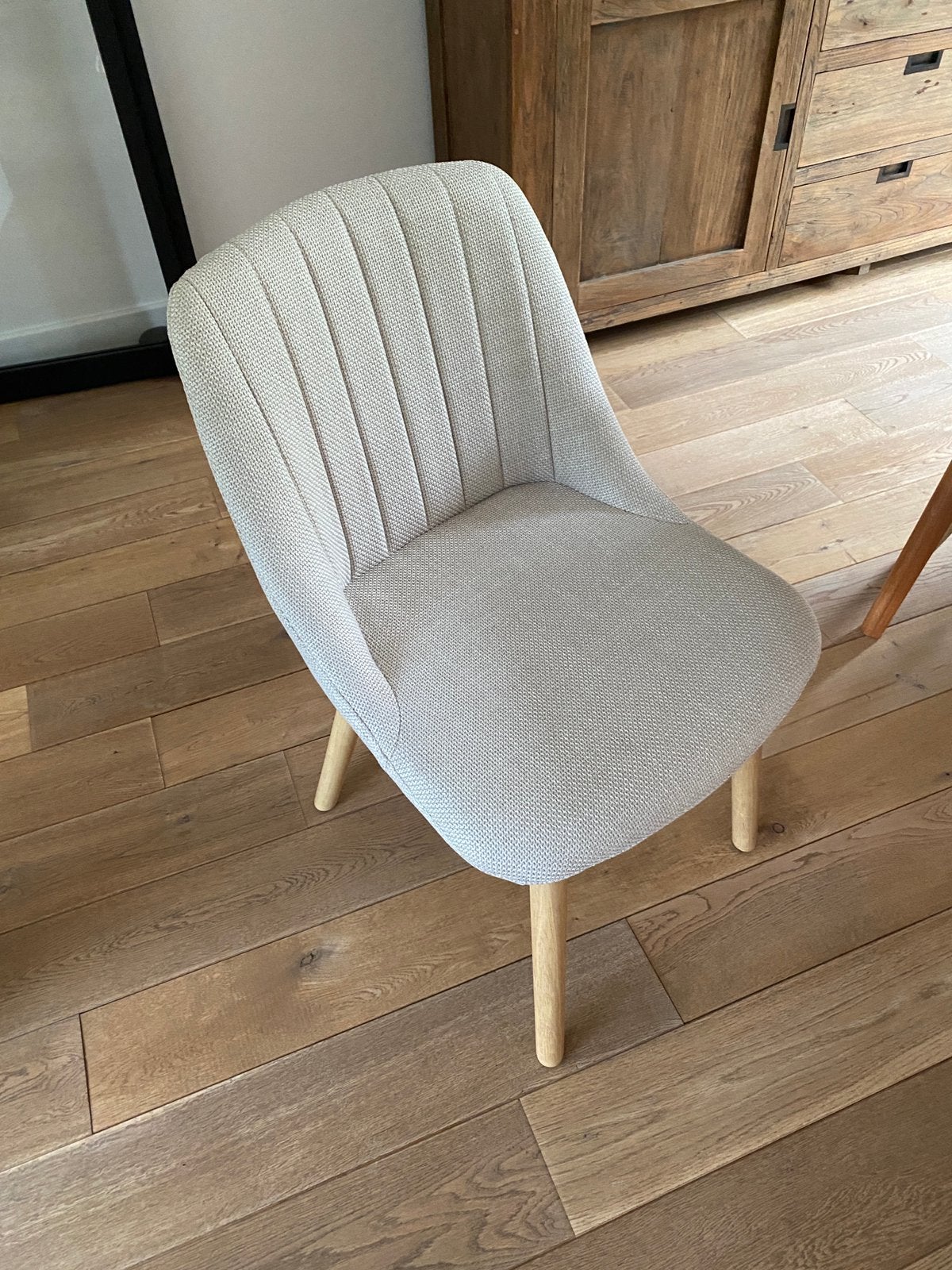 Eetkamerstoelen (6), Maison & Meubles, Chaises, Enlèvement, Comme neuf, Tissus