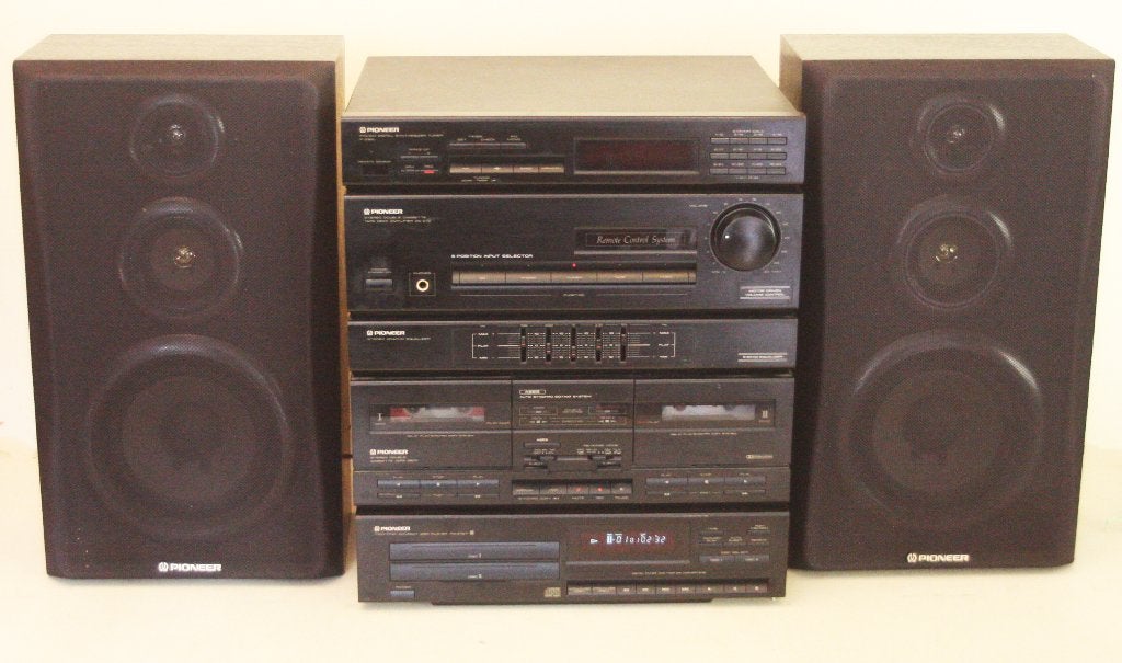 Pioneer Stereo / Amp CD Tuner Cassette Equalizer & Speakers, Ophalen of Verzenden, Zo goed als nieuw, Cassettedeck, Pioneer