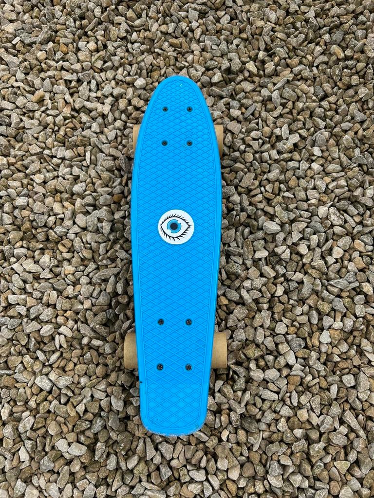 Penny board licht blauw, Sport en Fitness, Skateboarden, Gebruikt, Skateboard, Ophalen